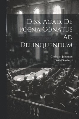 bokomslag Diss. Acad. De Poena Conatus Ad Delinquendum