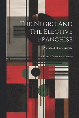 bokomslag The Negro And The Elective Franchise