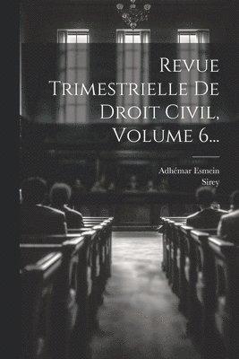 bokomslag Revue Trimestrielle De Droit Civil, Volume 6...