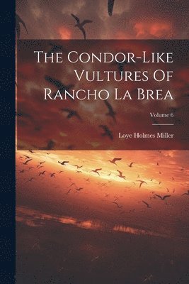 The Condor-like Vultures Of Rancho La Brea; Volume 6 1