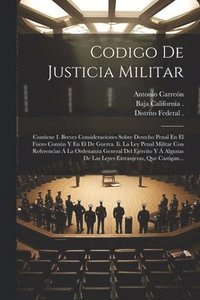 bokomslag Codigo De Justicia Militar