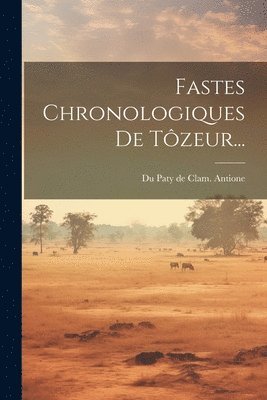 bokomslag Fastes Chronologiques De Tôzeur...