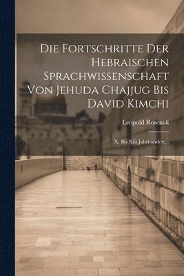 Die Fortschritte Der Hebraischen Sprachwissenschaft Von Jehuda Chajjug Bis David Kimchi 1