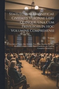 bokomslag Statutorum Magnificae Civitatis Veronae Libri Quinque, Una Cum Privilegiis In Hoc Volumine Comprehensi