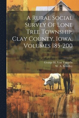 A Rural Social Survey Of Lone Tree Township, Clay County, Iowa, Volumes 185-200 1