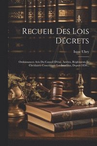 bokomslag Recueil Des Lois Décrets