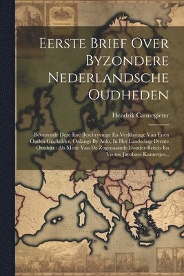 bokomslag Eerste Brief Over Byzondere Nederlandsche Oudheden