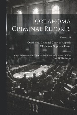 Oklahoma Criminal Reports 1