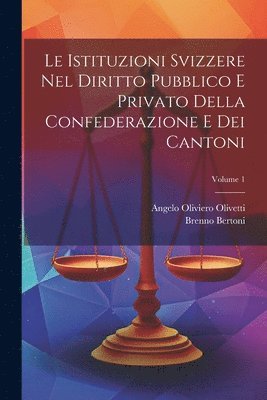Brenno Bertoni, Angelo Oliviero Olivetti - Istituzioni Svizzere Nel Diritto Pubblico E Privato Della Confederazione E Dei Cantoni; Volume 1, Häftad