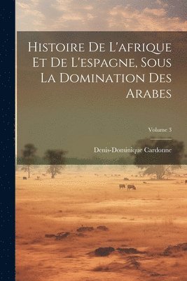 bokomslag Histoire De L'afrique Et De L'espagne, Sous La Domination Des Arabes; Volume 3