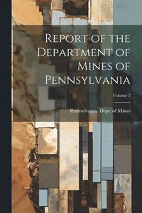 bokomslag Report of the Department of Mines of Pennsylvania; Volume 2