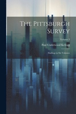 bokomslag The Pittsburgh Survey; Findings in Six Volumes; Volume 3