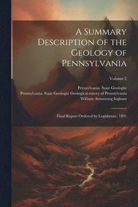 bokomslag Summary Description of the Geology of Pennsylvania; Final Report Ordered by Legislature, 1891; Volume 2