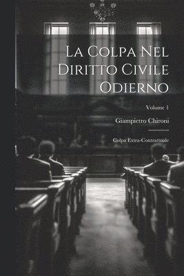 bokomslag La Colpa Nel Diritto Civile Odierno