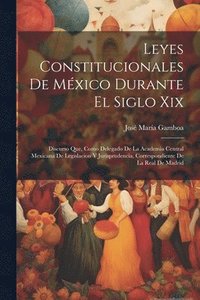 bokomslag Leyes Constitucionales De Mxico Durante El Siglo Xix
