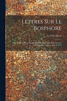 bokomslag Lettres Sur Le Bosphore