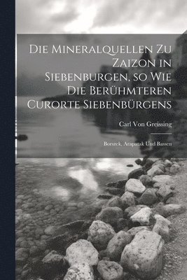 Die Mineralquellen zu Zaizon in Siebenburgen, so wie die Berhmteren Curorte Siebenbrgens 1