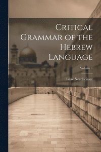 bokomslag Critical Grammar of the Hebrew Language; Volume 1