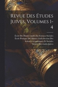 bokomslag Revue Des tudes Juives, Volumes 1-4