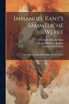 bokomslag Immanuel Kant's smmtliche Werke