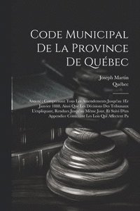 bokomslag Code Municipal De La Province De Qubec