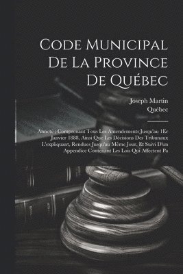 Code Municipal De La Province De Qubec 1