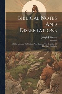 bokomslag Biblical Notes And Dissertations