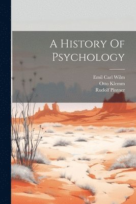 bokomslag A History Of Psychology