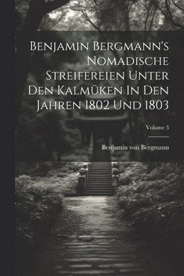bokomslag Benjamin Bergmann's Nomadische Streifereien Unter Den Kalmüken In Den Jahren 1802 Und 1803; Volume 3