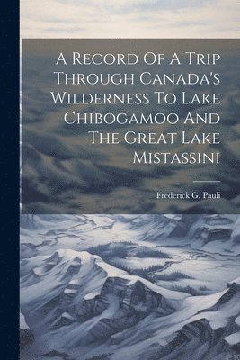 A Record Of A Trip Through Canada's Wilderness To Lake Chibogamoo And The Great Lake Mistassini 1