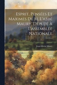 bokomslag Esprit, Penses Et Maximes De M. L'abb Maury, Dput  L'assemble Nationale