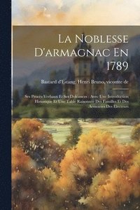 bokomslag La Noblesse D'armagnac En 1789