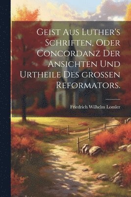 bokomslag Geist aus Luther's Schriften, oder Concordanz der Ansichten und Urtheile des groen Reformators.