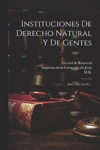 bokomslag Instituciones De Derecho Natural Y De Gentes