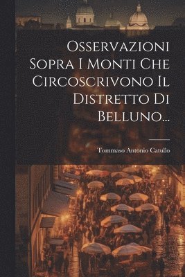 bokomslag Osservazioni Sopra I Monti Che Circoscrivono Il Distretto Di Belluno...