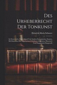 bokomslag Des Urheberrecht Der Tonkunst