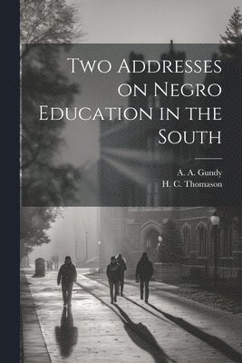 bokomslag Two Addresses on Negro Education in the South