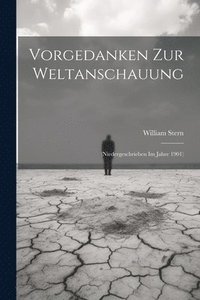 bokomslag Vorgedanken Zur Weltanschauung