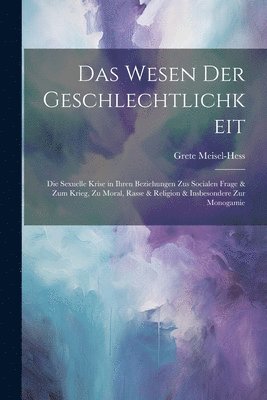 bokomslag Das Wesen Der Geschlechtlichkeit