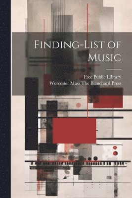 Finding-list of Music 1