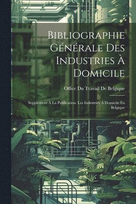 bokomslag Bibliographie Gnrale Des Industries  Domicile