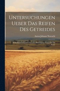 bokomslag Untersuchungen ueber das Reifen des Getreides