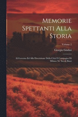 Memorie spettanti alla storia