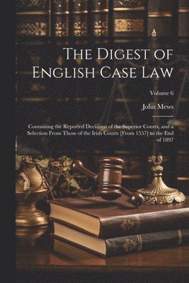 The Digest of English Case Law 1