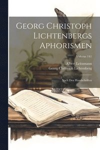 bokomslag Georg Christoph Lichtenbergs Aphorismen