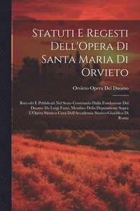 bokomslag Statuti E Regesti Dell'Opera Di Santa Maria Di Orvieto
