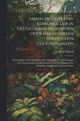 bokomslag Samen, Frchte Und Keimlinge Der in Deutschland Heimischen Oder Eingefhrten Forstlichen Culturpflanzen