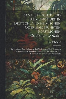 Samen, Früchte Und Keimlinge Der in Deutschland Heimischen Oder Eingeführten Forstlichen Culturpflanzen