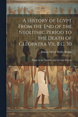 bokomslag A History of Egypt From the End of the Neolithic Period to the Death of Cleopatra Vii, B.C. 30