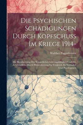 bokomslag Psychischen Schädigungen Durch Kopfschuss Im Kriege 1914-